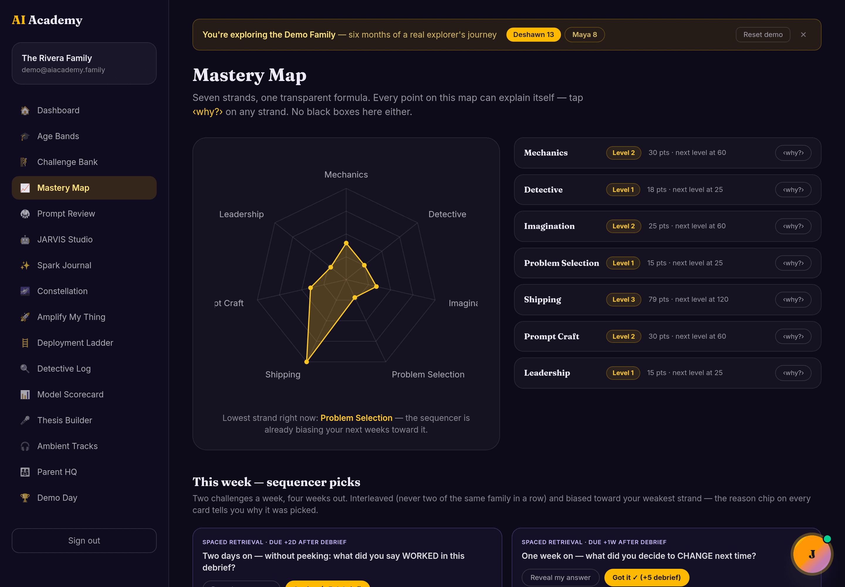 Mastery Map & Sequencer screenshot